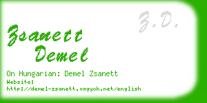 zsanett demel business card